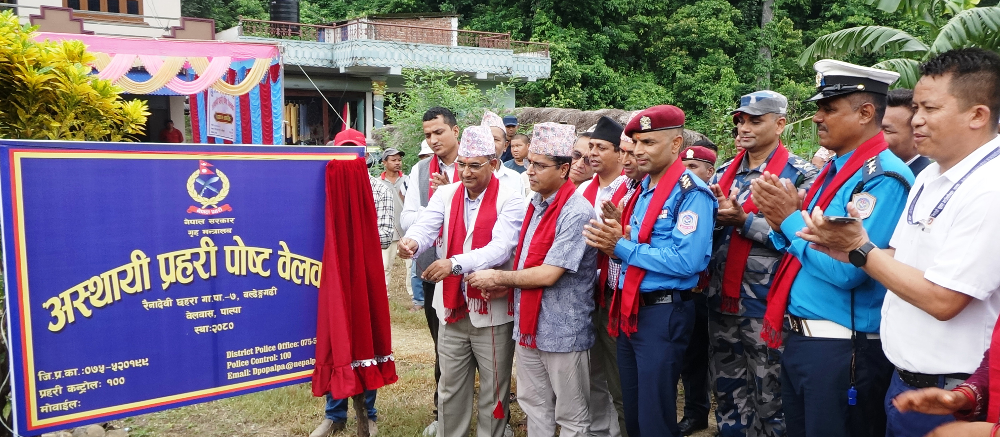 रैनादेवी छहराको बेलवासमा अस्थायी प्रहरी चौकी 